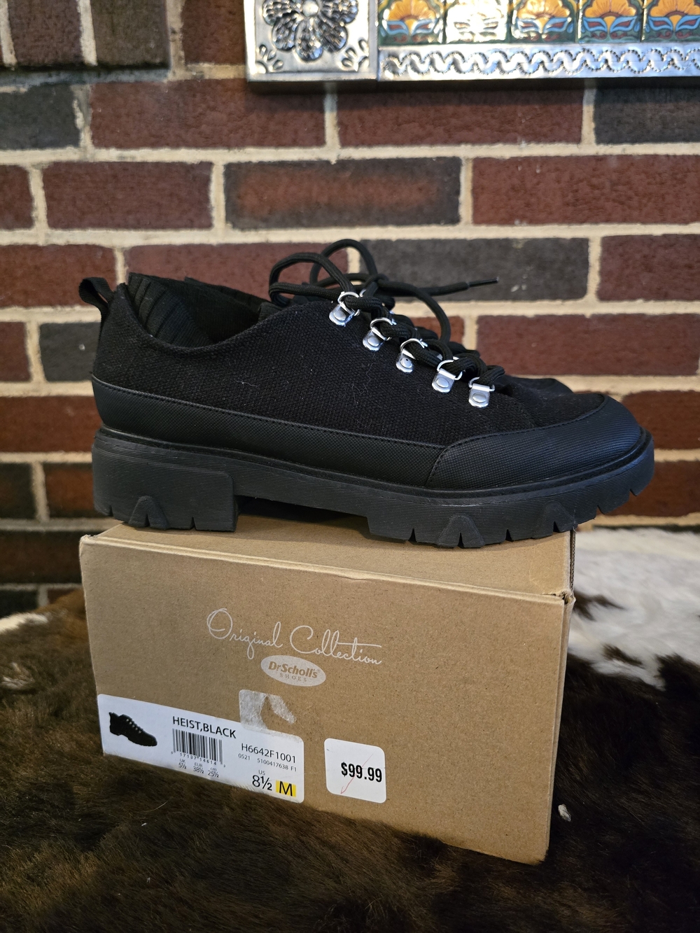 Dr. Scholl's Heist Black Men's Casual Lace-Up Shoes